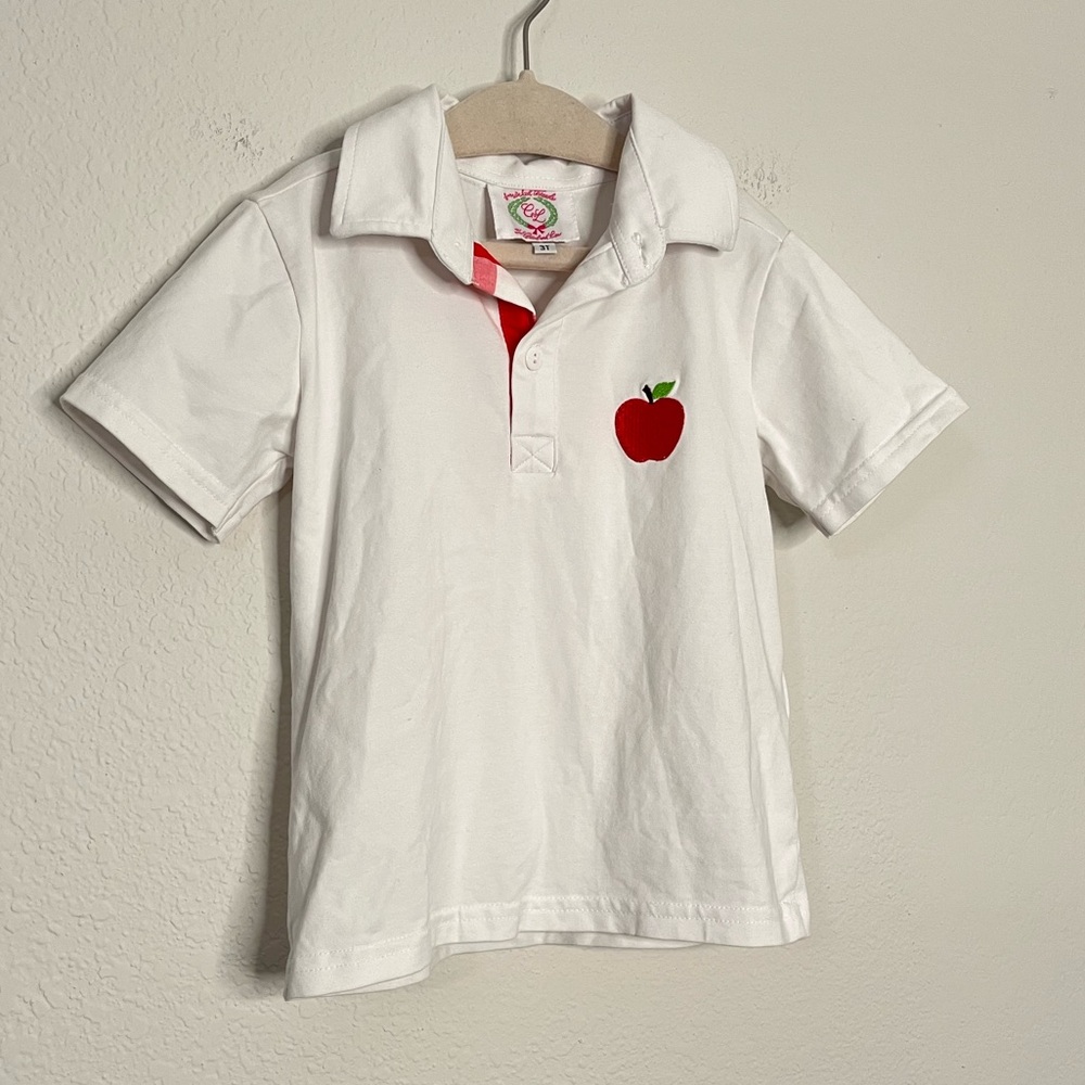 Cecil and Lou apple polo